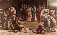Raphael - The Death of Ananias
